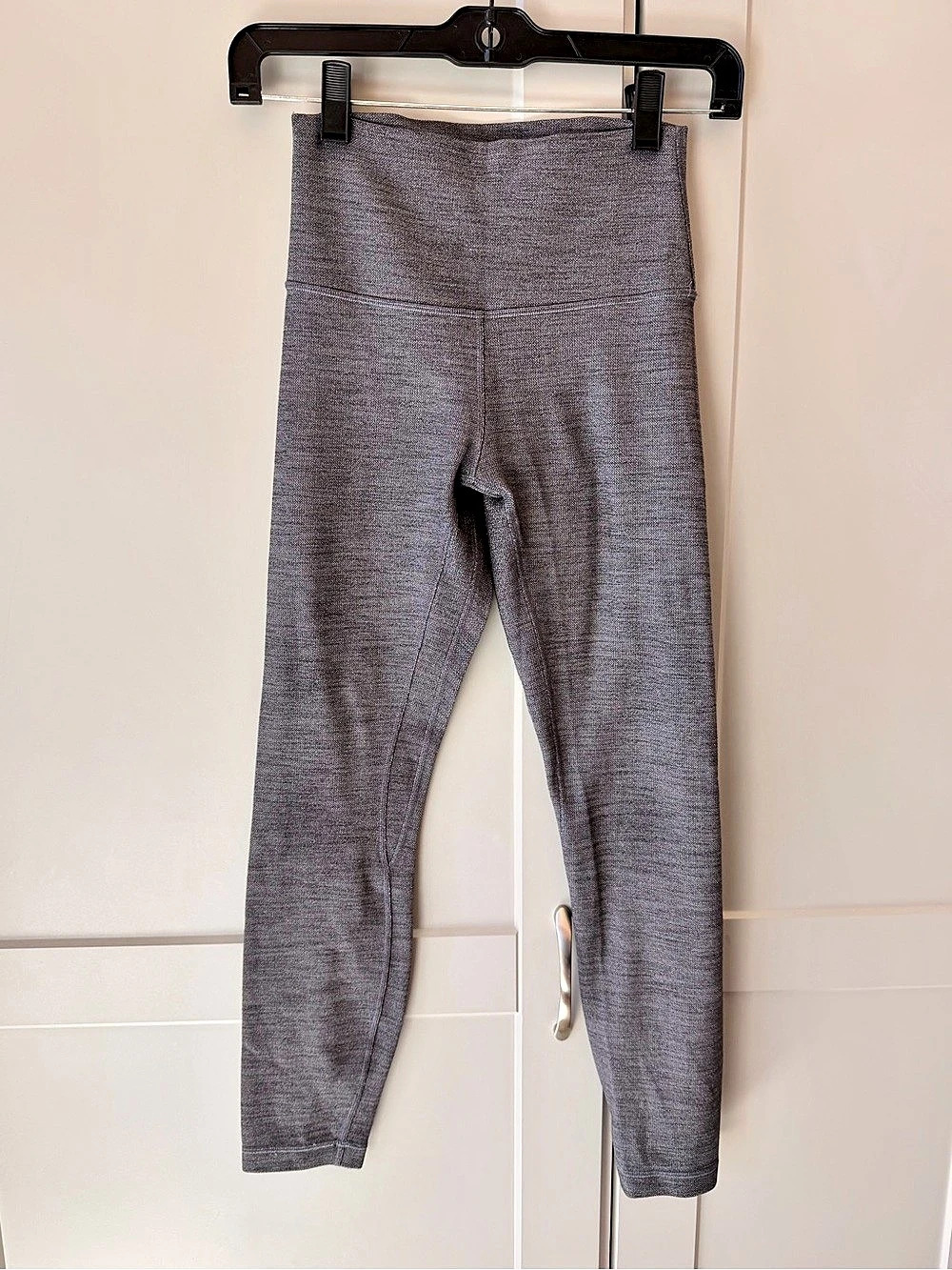Lululemon Mini Heathered Herringbone Heathered Black White / Black Size 4